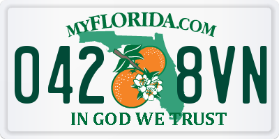 FL license plate 0428VN