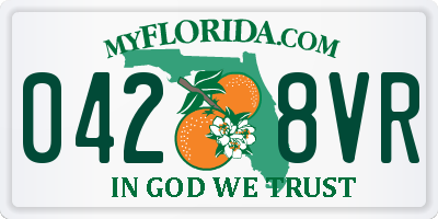 FL license plate 0428VR