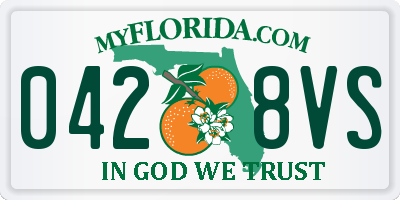 FL license plate 0428VS