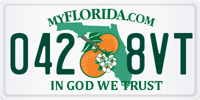 FL license plate 0428VT