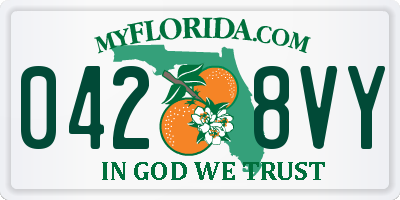 FL license plate 0428VY