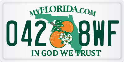 FL license plate 0428WF