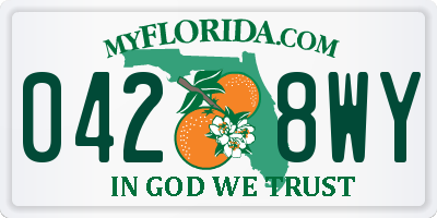 FL license plate 0428WY