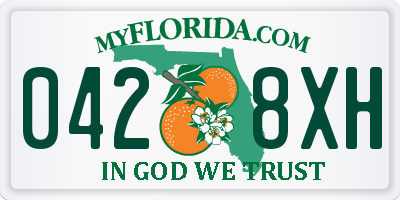 FL license plate 0428XH