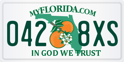 FL license plate 0428XS