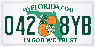 FL license plate 0428YB