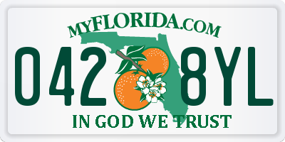 FL license plate 0428YL