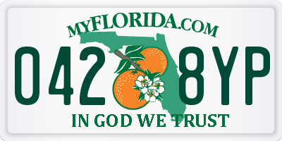 FL license plate 0428YP