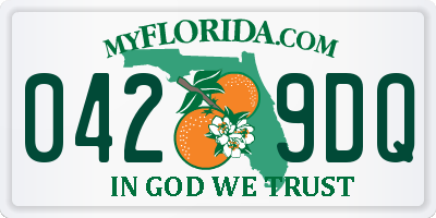FL license plate 0429DQ