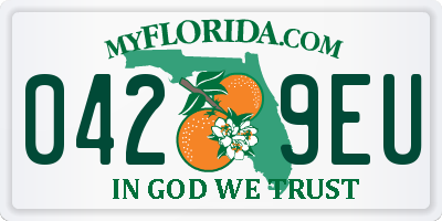 FL license plate 0429EU