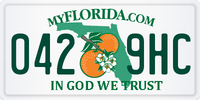 FL license plate 0429HC