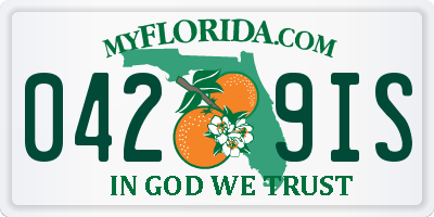 FL license plate 0429IS