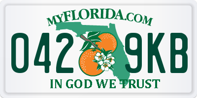 FL license plate 0429KB