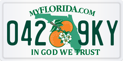 FL license plate 0429KY