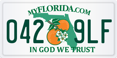 FL license plate 0429LF