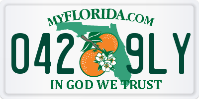 FL license plate 0429LY