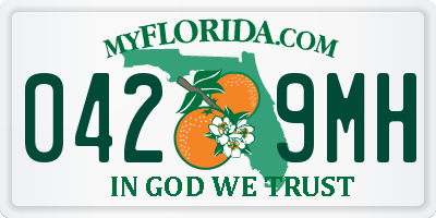 FL license plate 0429MH