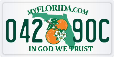 FL license plate 0429OC