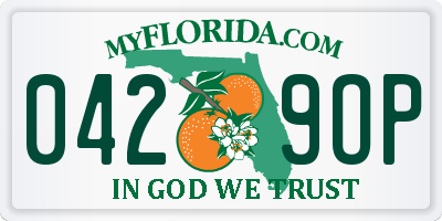 FL license plate 0429OP
