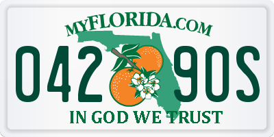 FL license plate 0429OS