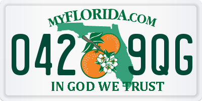 FL license plate 0429QG