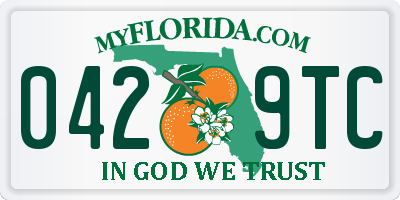 FL license plate 0429TC