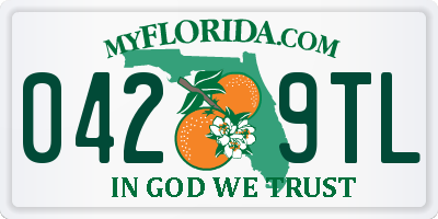 FL license plate 0429TL