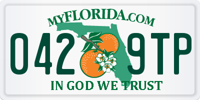 FL license plate 0429TP