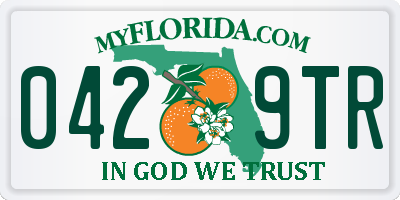 FL license plate 0429TR