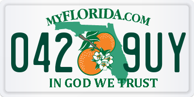 FL license plate 0429UY