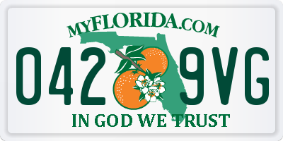 FL license plate 0429VG