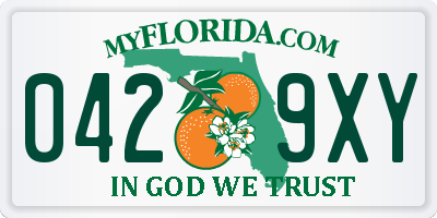 FL license plate 0429XY