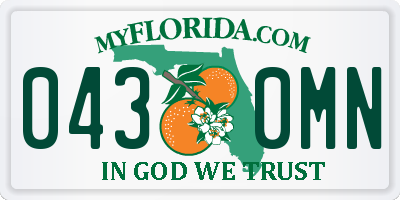 FL license plate 0430MN