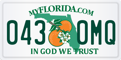 FL license plate 0430MQ