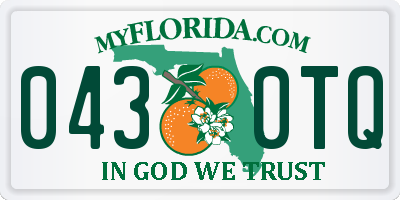 FL license plate 0430TQ