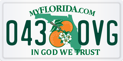 FL license plate 0430VG