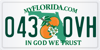 FL license plate 0430VH