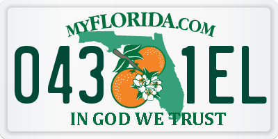 FL license plate 0431EL