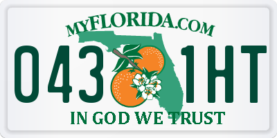 FL license plate 0431HT