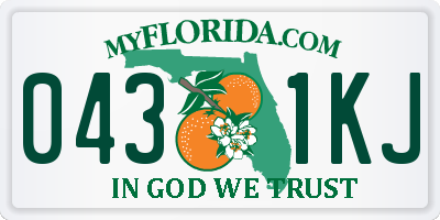 FL license plate 0431KJ