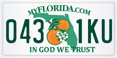 FL license plate 0431KU
