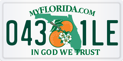 FL license plate 0431LE