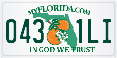 FL license plate 0431LI