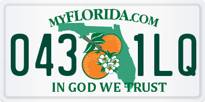 FL license plate 0431LQ