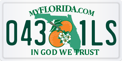 FL license plate 0431LS