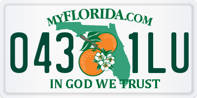 FL license plate 0431LU