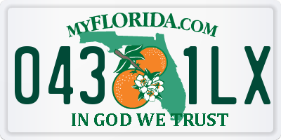 FL license plate 0431LX