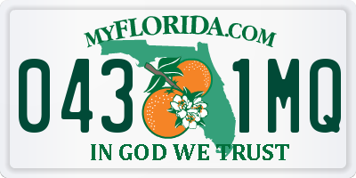 FL license plate 0431MQ