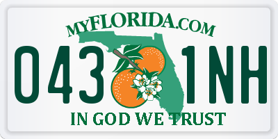 FL license plate 0431NH