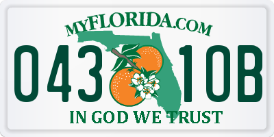 FL license plate 0431OB